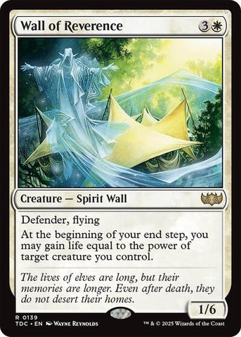Wall of Reverence (Commander: Tarkir: Dragonstorm) Near Mint
