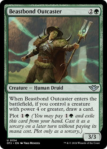Beastbond Outcaster (Outlaws of Thunder Junction) Near Mint Foil