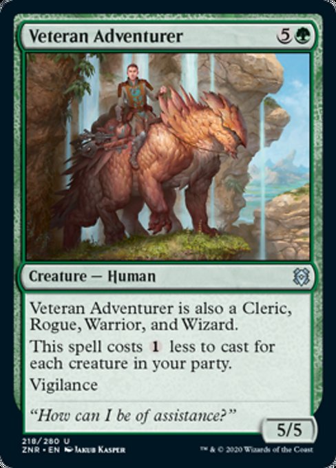 Veteran Adventurer (Zendikar Rising) Near Mint Foil