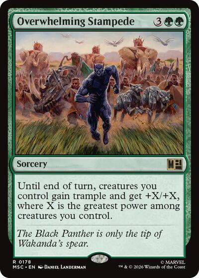 Overwhelming Stampede (Commander: Marvel Super Heroes) Near Mint