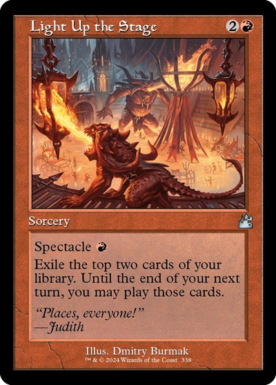 Light Up the Stage (Retro Frame) (Ravnica Remastered) Near Mint