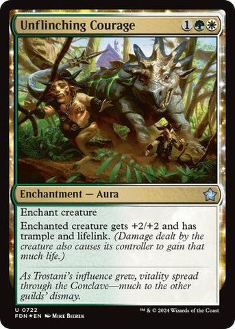 Unflinching Courage (Foundations) Near Mint Foil