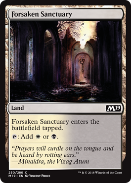 Forsaken Sanctuary (Magic 2019 Core Set) Near Mint