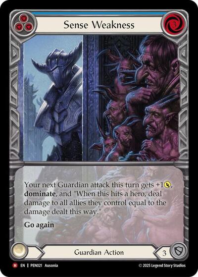 Sense Weakness (Blue) (Extended Art) (Compendium of Rathe) Near Mint Foil