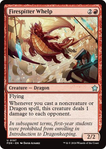 Firespitter Whelp (Foundations) Near Mint Foil
