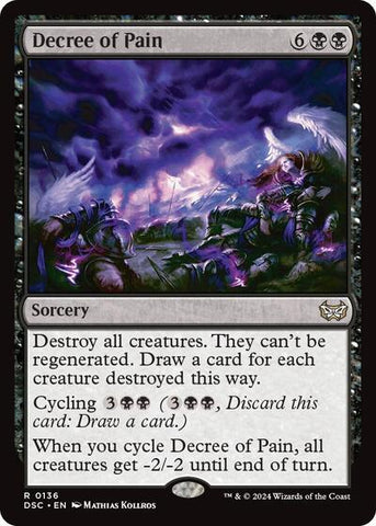 Decree of Pain (Commander: Duskmourn: House of Horror) Near Mint