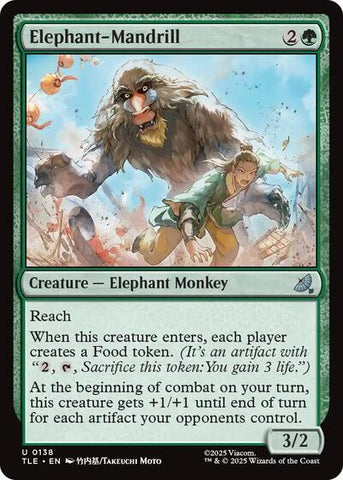 Elephant-Mandrill (Avatar: The Last Airbender: Eternal-Legal) Near Mint Foil