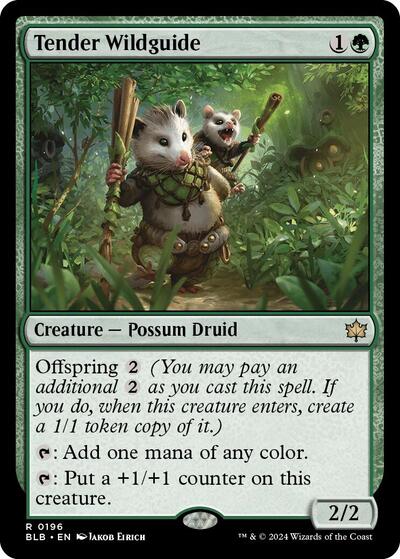 Tender Wildguide (Bloomburrow) Near Mint Foil