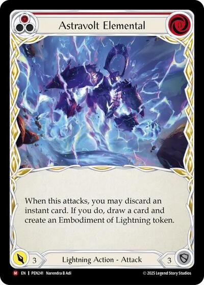 Astravolt Elemental (Red) (Compendium of Rathe) Near Mint Foil