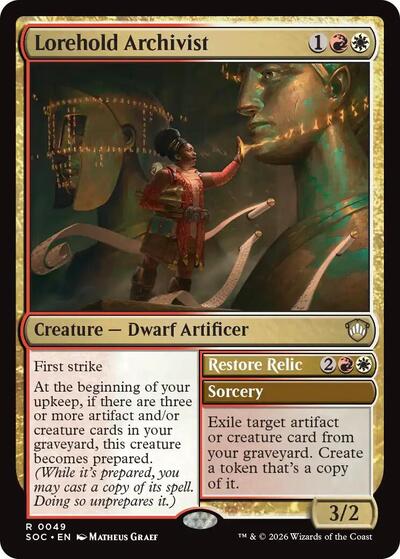 Lorehold Archivist (Commander: Secrets of Strixhaven) Near Mint