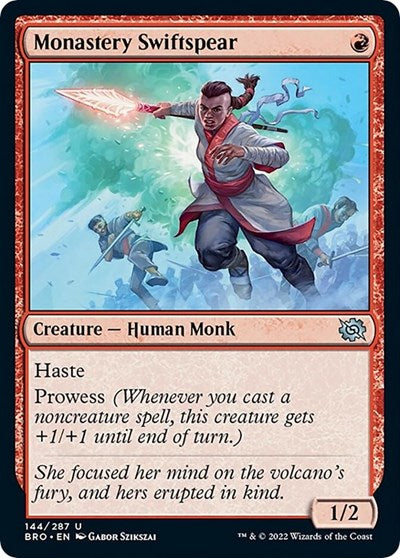 Monastery Swiftspear (The Brothers' War) Near Mint Foil