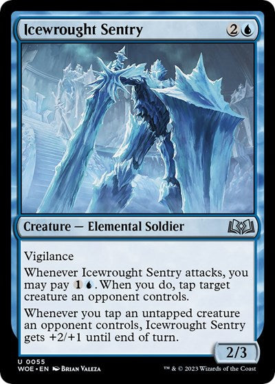 Icewrought Sentry (Wilds of Eldraine) Near Mint Foil