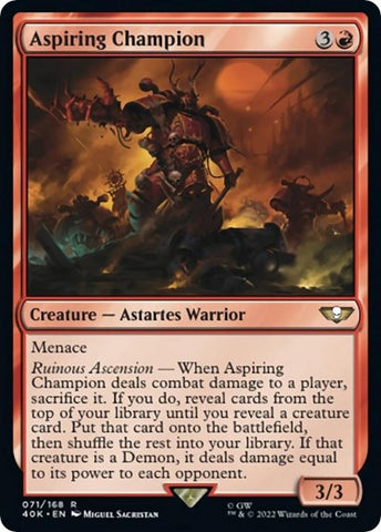 Aspiring Champion (Universes Beyond: Warhammer 40K) Near Mint