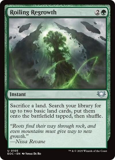 Roiling Regrowth (Commander: Edge of Eternities) Near Mint