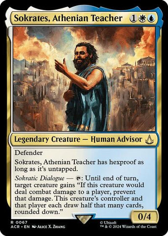 Sokrates, Athenian Teacher (Universes Beyond: Assassin's Creed) Near Mint Foil