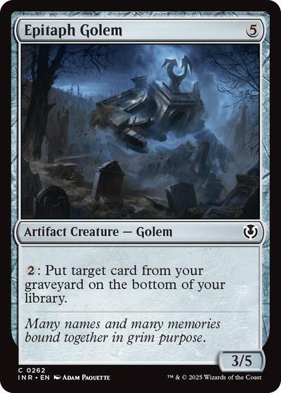 Epitaph Golem (Innistrad Remastered) Near Mint Foil