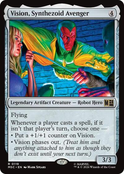 Vision, Synthezoid Avenger (Commander: Marvel Super Heroes) Near Mint