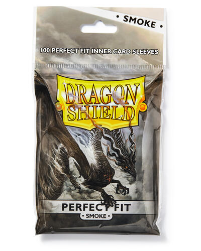 Dragon Shield Perfect Fit Clear/Smoke (100-Pack) (Dragon Shield) New