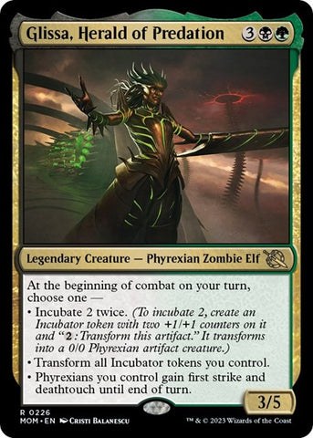 Glissa, Herald of Predation (March of the Machine) Near Mint Foil