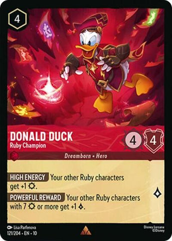 Donald Duck - Ruby Champion (Whispers in the Well) Near Mint Cold Foil
