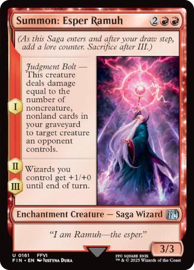 Summon: Esper Ramuh (Universes Beyond: FINAL FANTASY) Near Mint Foil