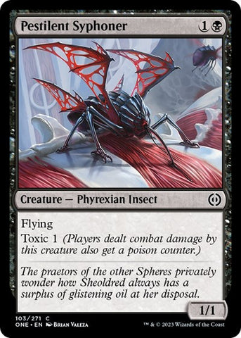 Pestilent Syphoner (Phyrexia: All Will Be One) Near Mint Foil