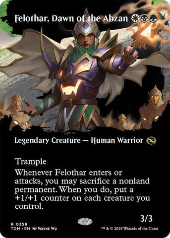 Felothar, Dawn of the Abzan (Borderless) (Tarkir: Dragonstorm) Near Mint