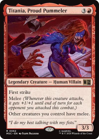 Titania, Proud Pummeler (Commander: Marvel Super Heroes) Near Mint