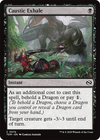 Caustic Exhale (Tarkir: Dragonstorm) Near Mint Foil