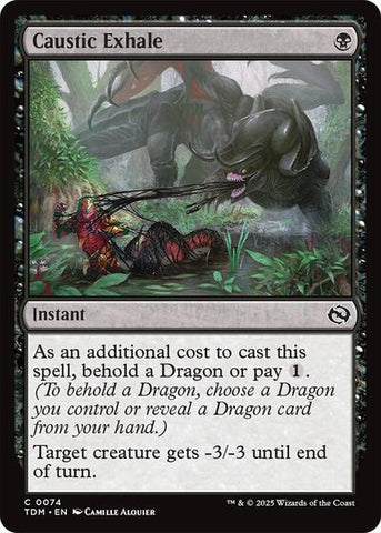 Caustic Exhale (Tarkir: Dragonstorm) Near Mint Foil