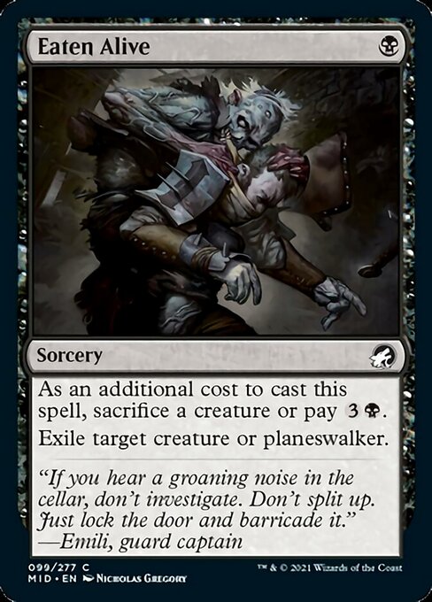 Eaten Alive (Innistrad: Midnight Hunt) Light Play Foil