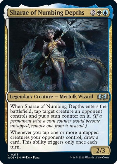 Sharae of Numbing Depths (Wilds of Eldraine) Near Mint Foil