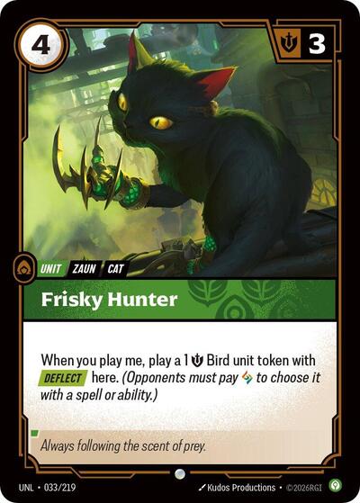 Frisky Hunter (Unleashed) Near Mint Foil