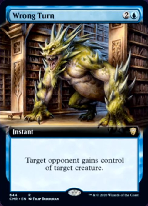 Wrong Turn (Extended Art) (Commander Legends) Near Mint Foil