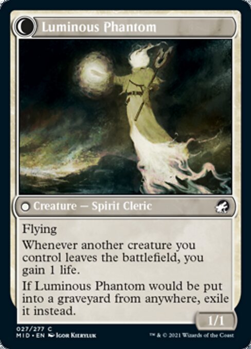 Lunarch Veteran / Luminous Phantom (Innistrad: Midnight Hunt) Near Mint Foil