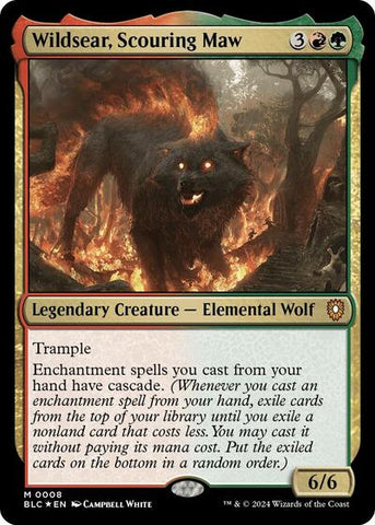 Wildsear, Scouring Maw (Commander: Bloomburrow) Near Mint Foil