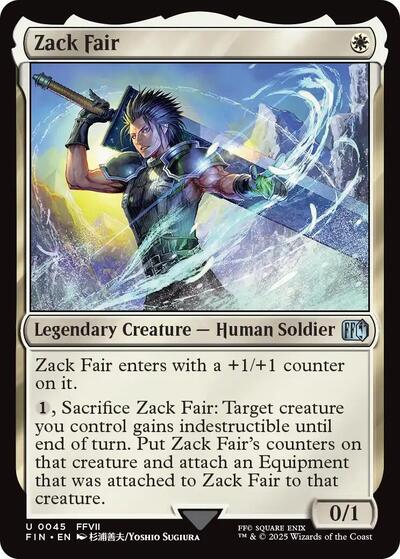 Zack Fair (Universes Beyond: FINAL FANTASY) Near Mint Foil