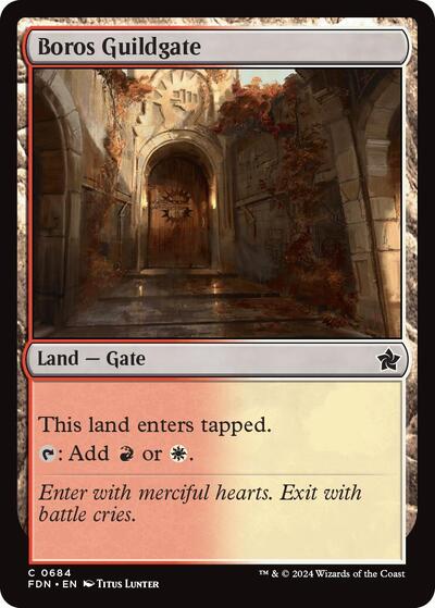 Boros Guildgate (Foundations) Near Mint
