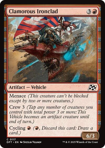 Clamorous Ironclad (Aetherdrift) Near Mint Foil