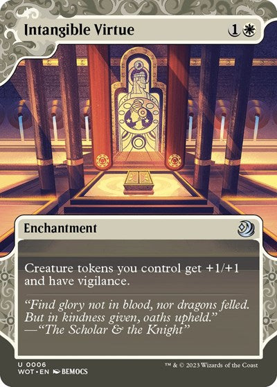 Intangible Virtue (Wilds of Eldraine: Enchanting Tales) Near Mint
