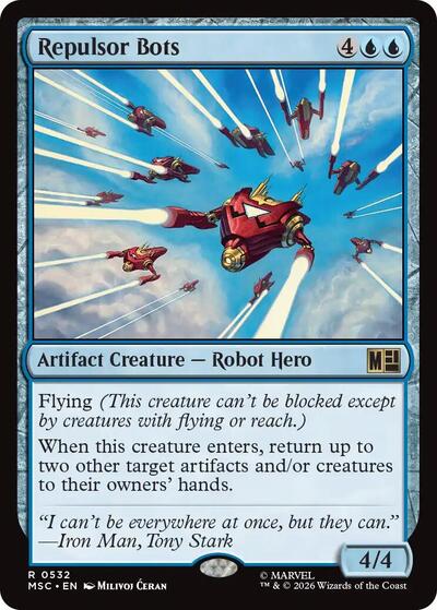 Repulsor Bots (Commander: Marvel Super Heroes) Near Mint Foil