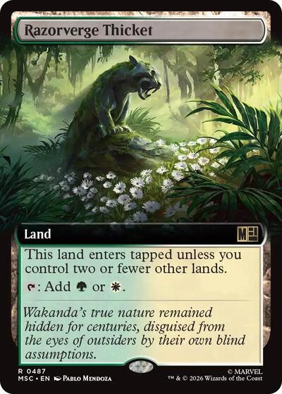 Razorverge Thicket (Extended Art) (Commander: Marvel Super Heroes) Near Mint