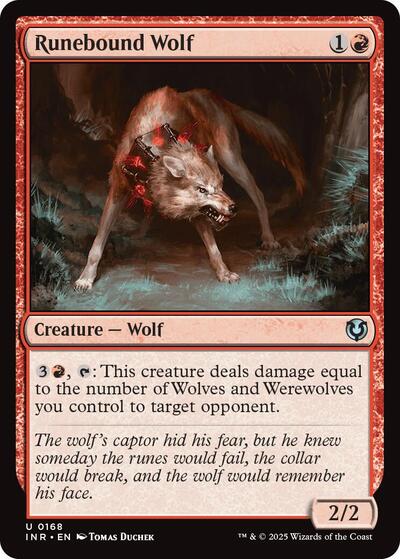 Runebound Wolf (Innistrad Remastered) Near Mint Foil