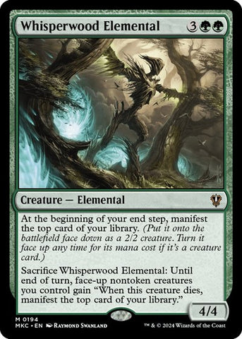 Whisperwood Elemental (Commander: Murders at Karlov Manor) Near Mint