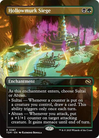 Hollowmurk Siege (Borderless) (Tarkir: Dragonstorm) Near Mint Foil