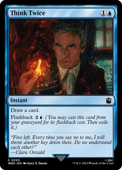 Think Twice (Universes Beyond: Doctor Who) Near Mint