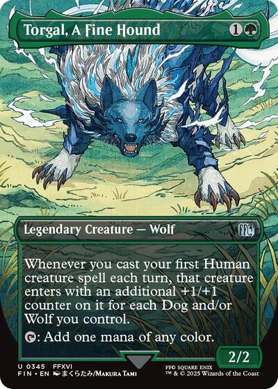 Torgal, A Fine Hound (Borderless) (Universes Beyond: FINAL FANTASY) Near Mint Foil