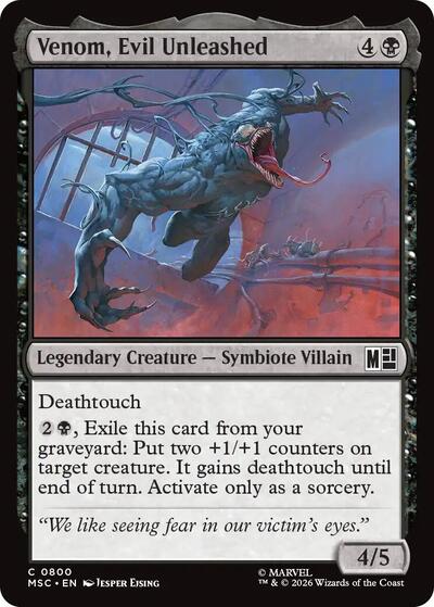 Venom, Evil Unleashed (Commander: Marvel Super Heroes) Near Mint