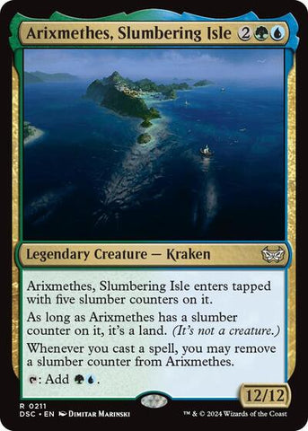 Arixmethes, Slumbering Isle (Commander: Duskmourn: House of Horror) Near Mint