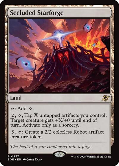 Secluded Starforge (Edge of Eternities) Near Mint Foil
